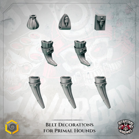 Primal Hounds B Belt Ornaments