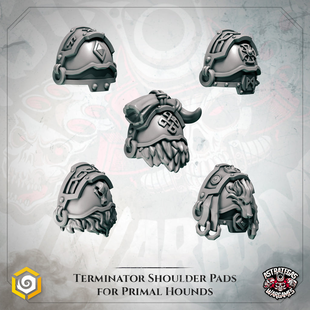 Terminator Shoulder Terminators Primal Hounds C Shoulder Pads – Astrategas Wargames