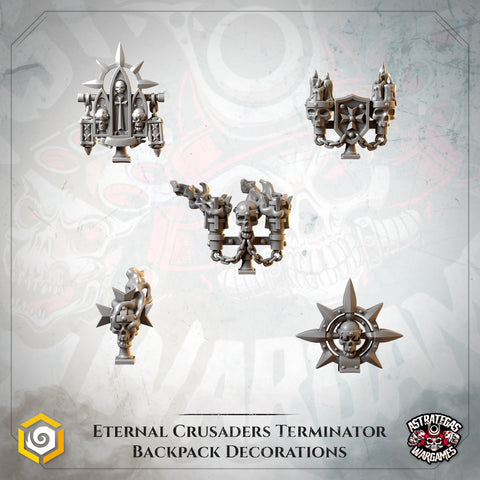 Crimson Lords Backpack Ornaments
