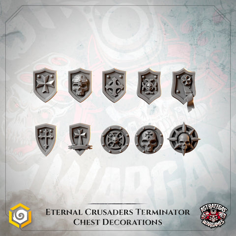 Crimson Lords Chest Ornaments