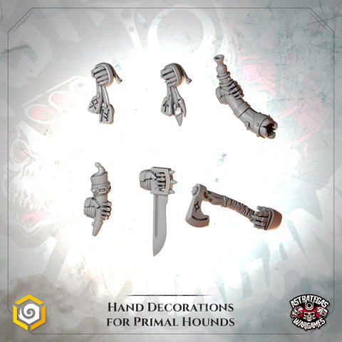 Adornos de mano Primal Hounds
