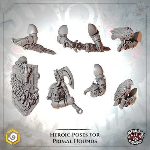 Pack poses heroicas Primal Hounds