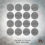 Pack of 16 Generic Tokens (English)