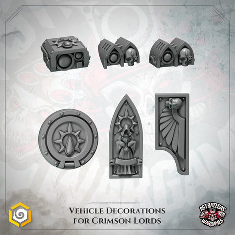 Crimson Lords Vehicle Decoration Pack A