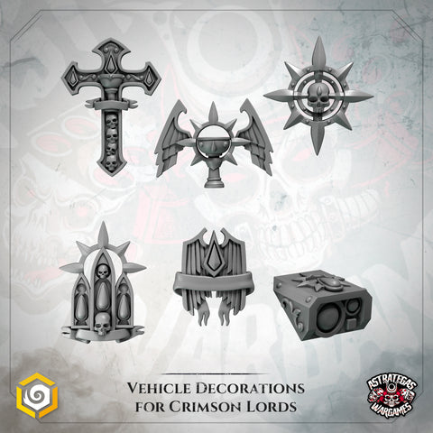 Crimson Lords Vehicle Decoration Pack B