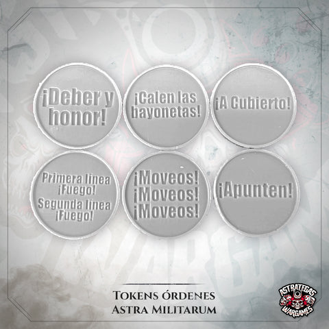 Tokens órdenes Astra Militarum